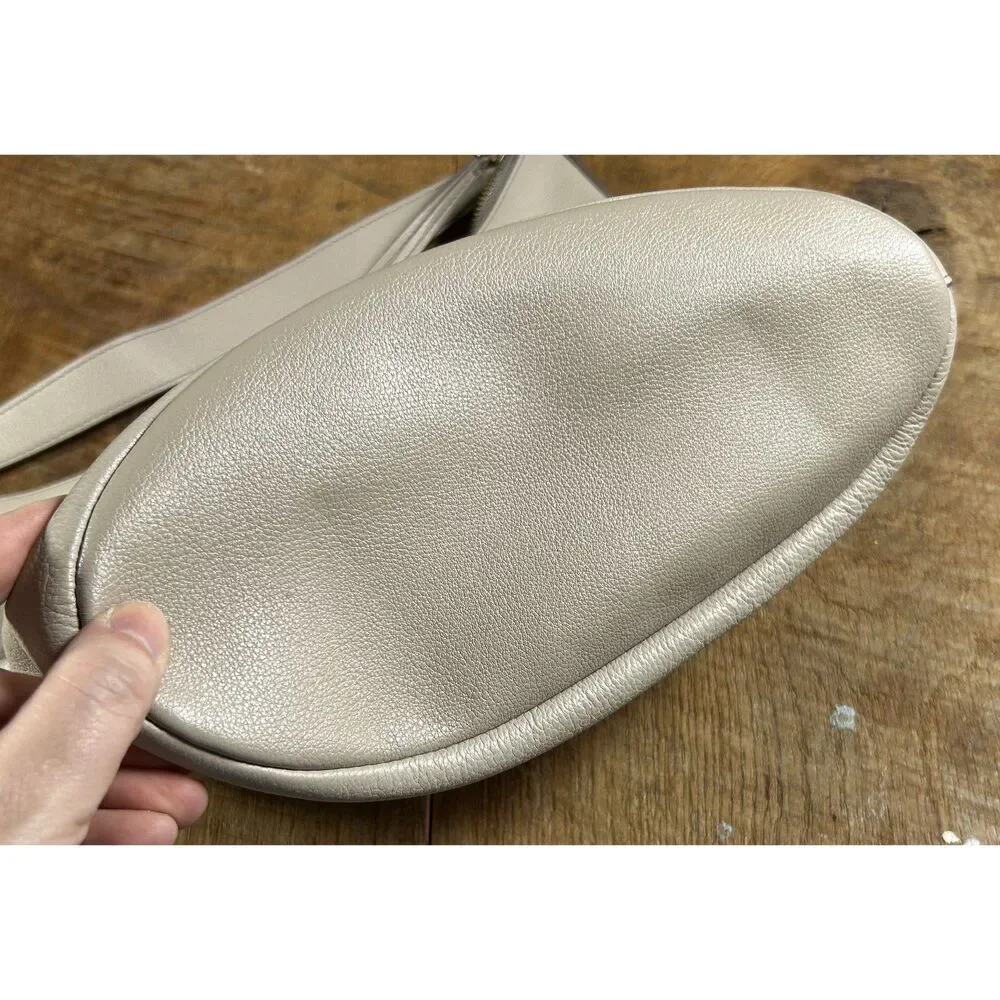 Fossil Light Tan Leather Hobo Bag